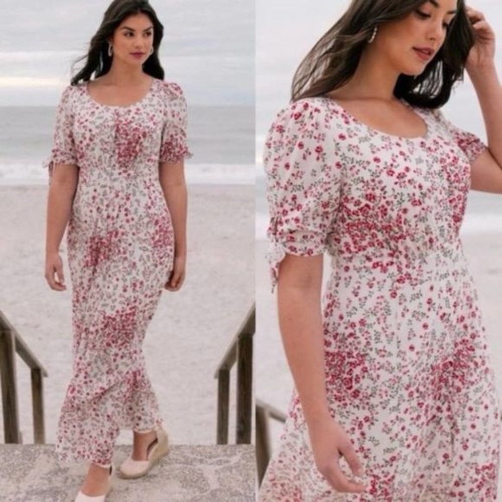 Gal Meets Glam Brigitte floral dress HEMMED